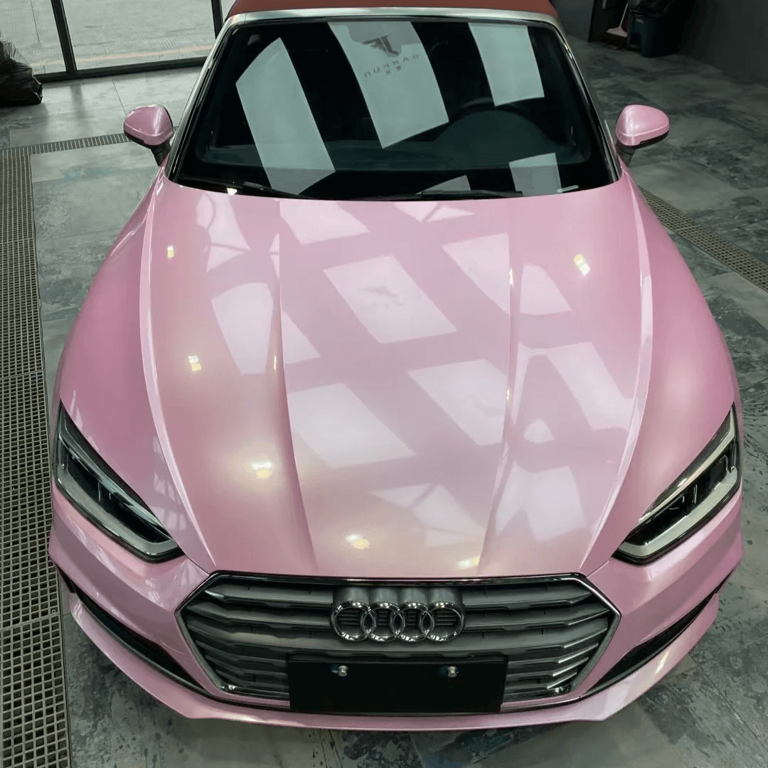 Gloss Metallic Sakura Pink Vinyl Wrap