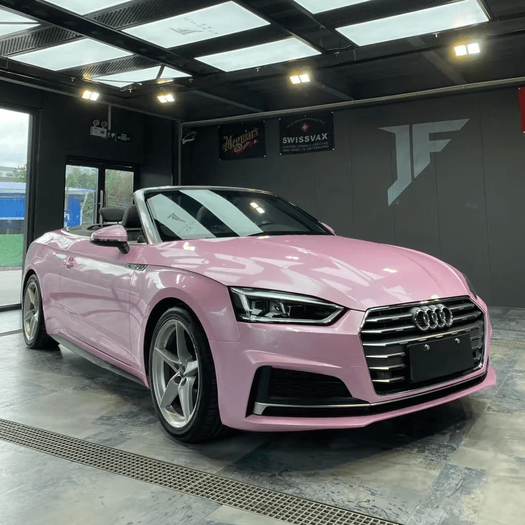 Gloss Metallic Sakura Pink Vinyl Wrap