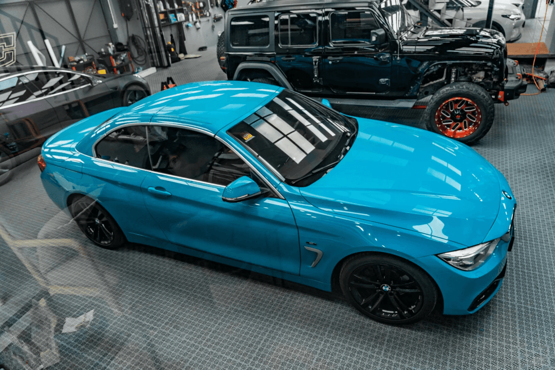 Gloss Miami Blue Vinyl Wrap