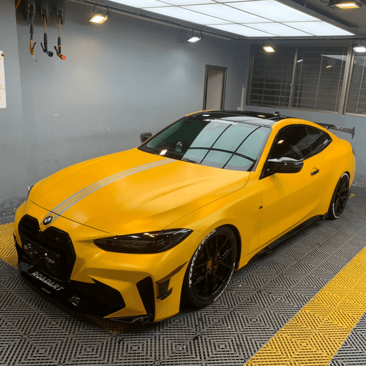 Matte Metallic Yellow Vinyl Wrap