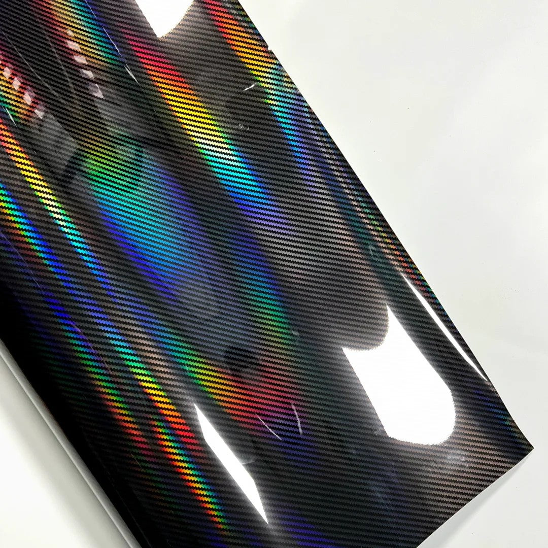 Carbon Fiber Holographic Vinyl Wrap