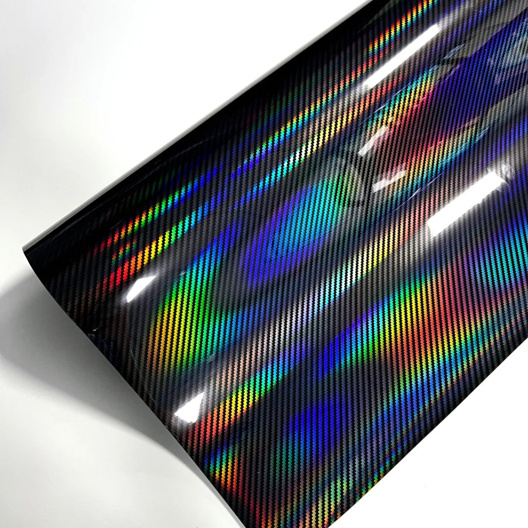 Carbon Fiber Holographic Vinyl Wrap