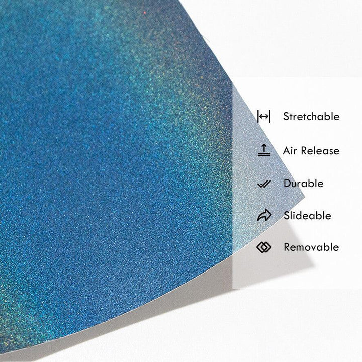 Gloss Laser Flip Blue Vinyl Wrap