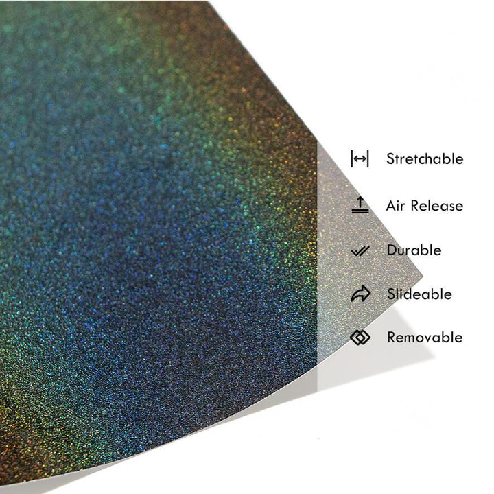 Gloss Laser Flip Gray Vinyl Wrap