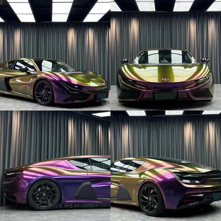 Color Shift Spectrum Purple Gold Vinyl Wrap