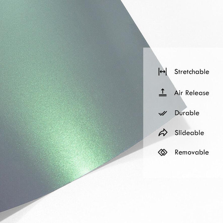 Candy Metallic Gray Green Vinyl Wrap