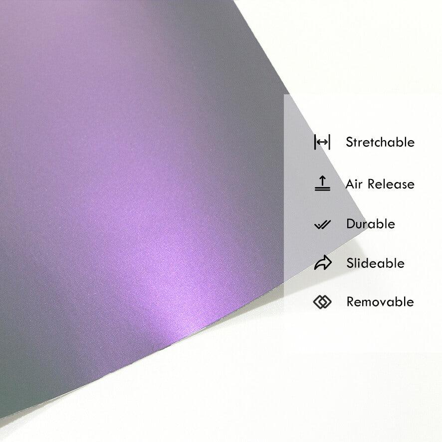 Candy Metallic Gray Purple Vinyl Wrap