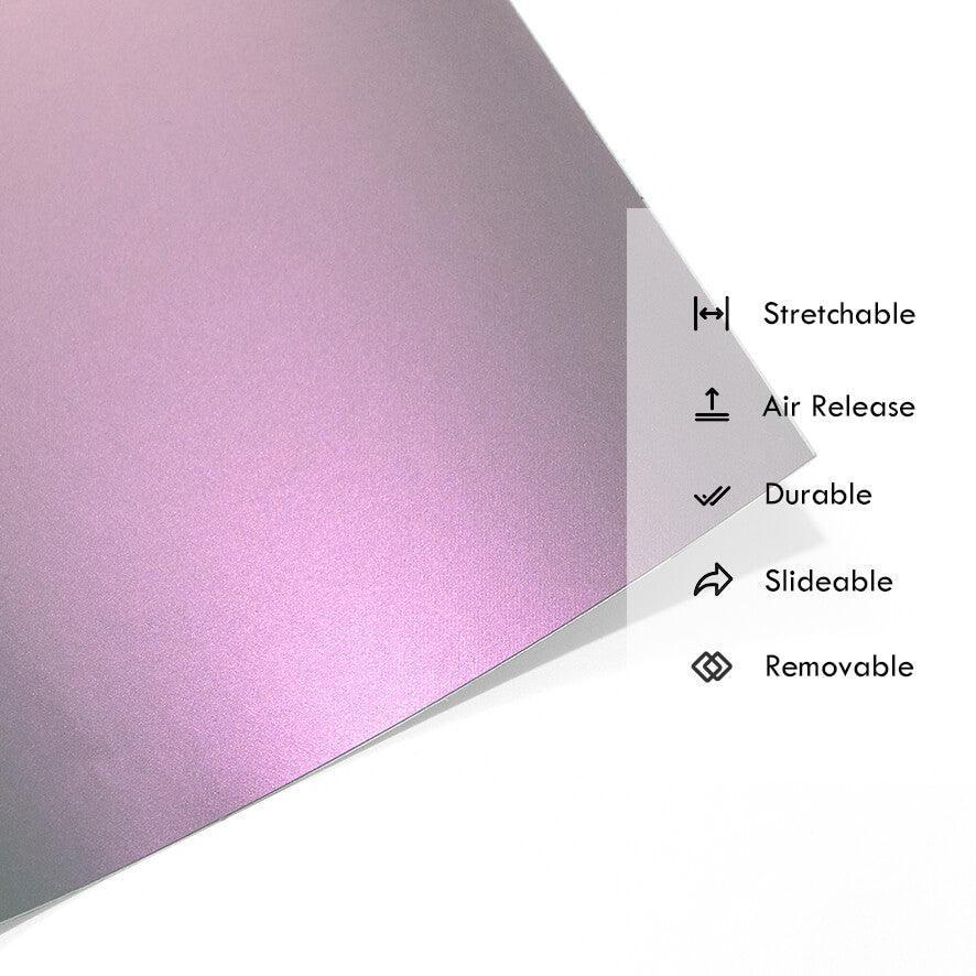 Candy Metallic Gray Pink Vinyl Wrap