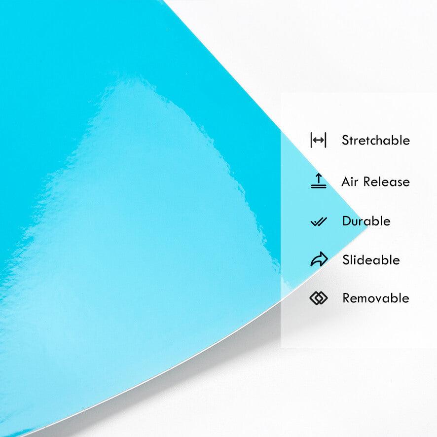 Gloss Sky Blue Vinyl Wrap