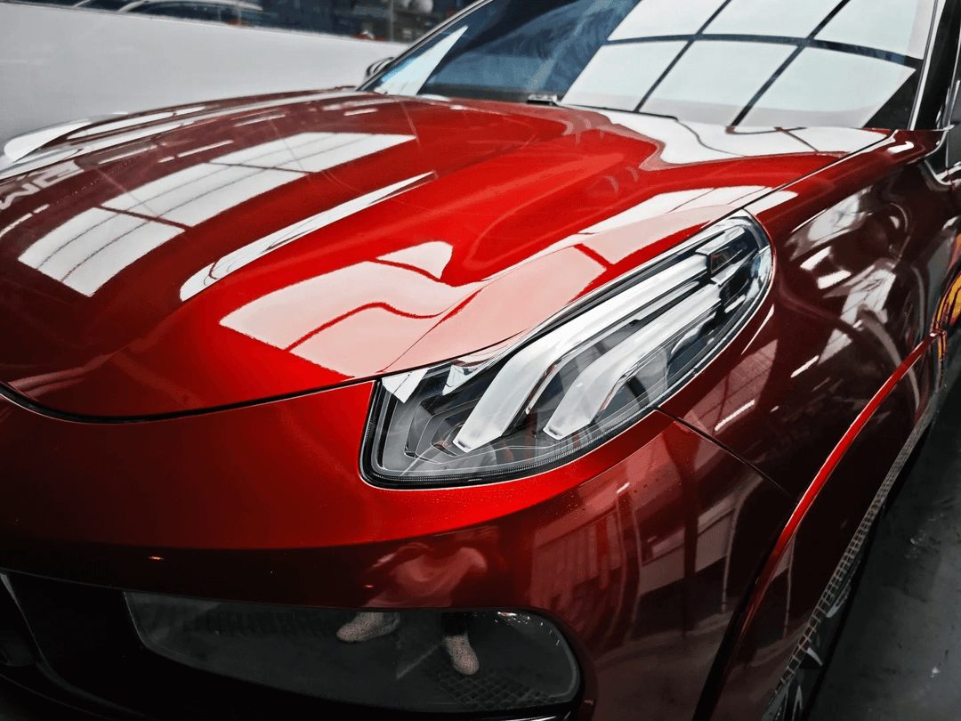 Gloss Metallic Cherry Red Vinyl Wrap