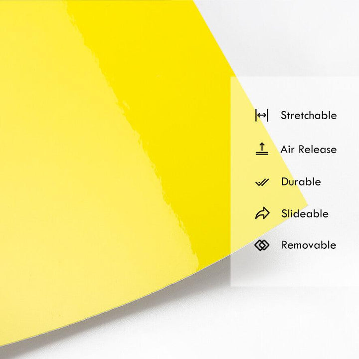 Gloss Lemon Yellow Vinyl Wrap
