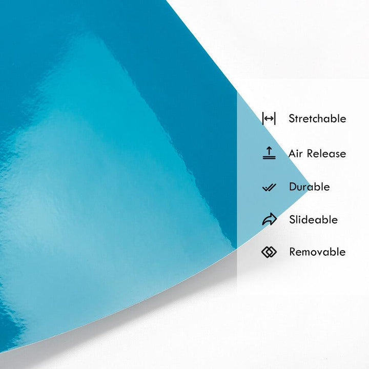 Gloss Miami Blue Vinyl Wrap