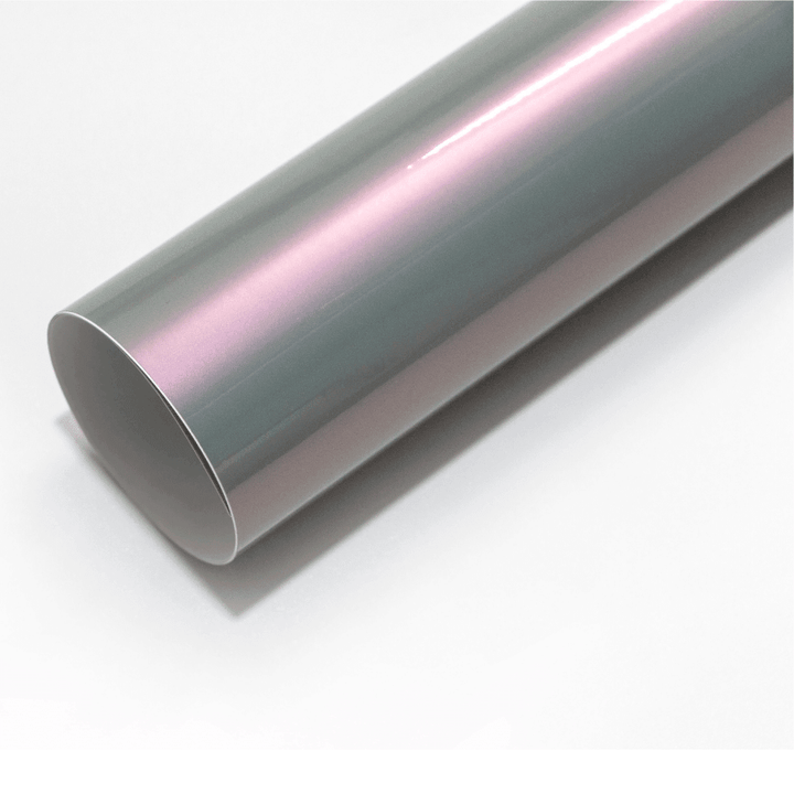 Candy Metallic Gray Pink Vinyl Wrap