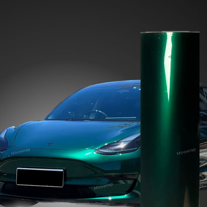 Gloss Metallic Agate Green Vinyl Wrap