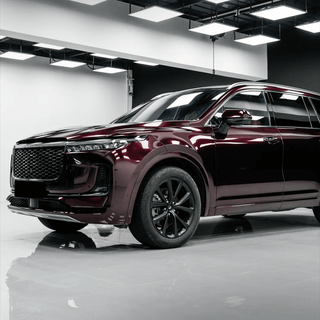 Gloss Metallic Black Rose Vinyl Wrap