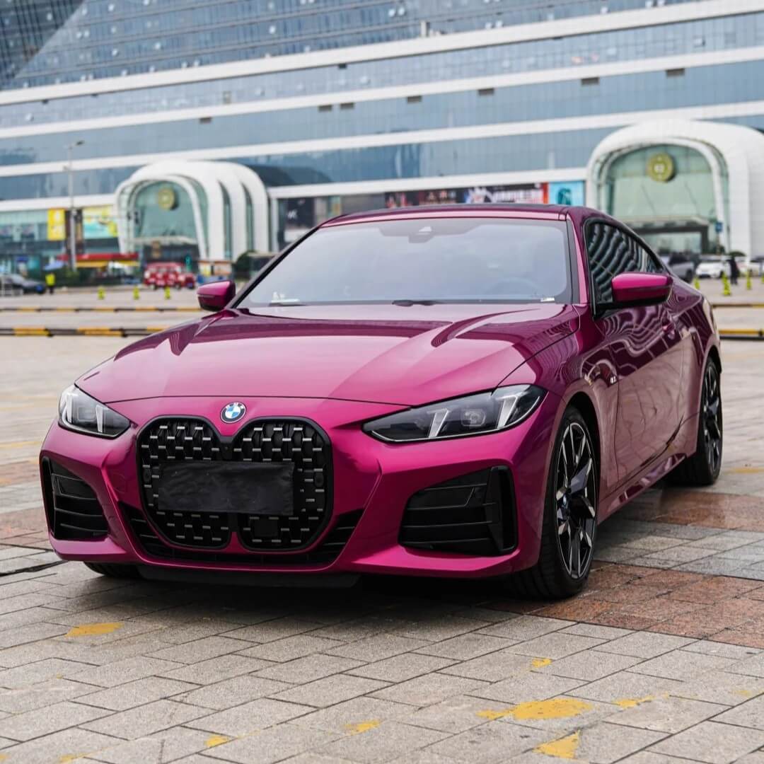 Gloss Metallic Burgundy Color PPF
