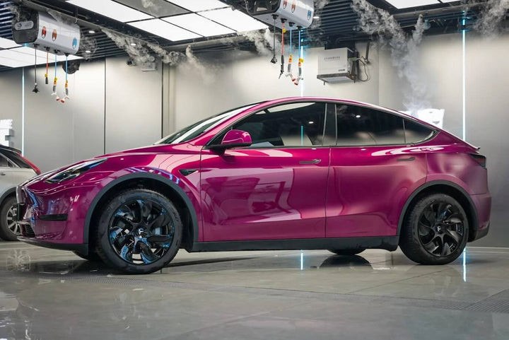 Gloss Metallic Burgundy Color PPF