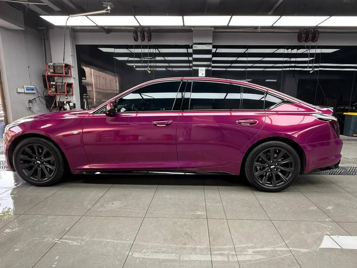 Gloss Metallic Burgundy Color PPF