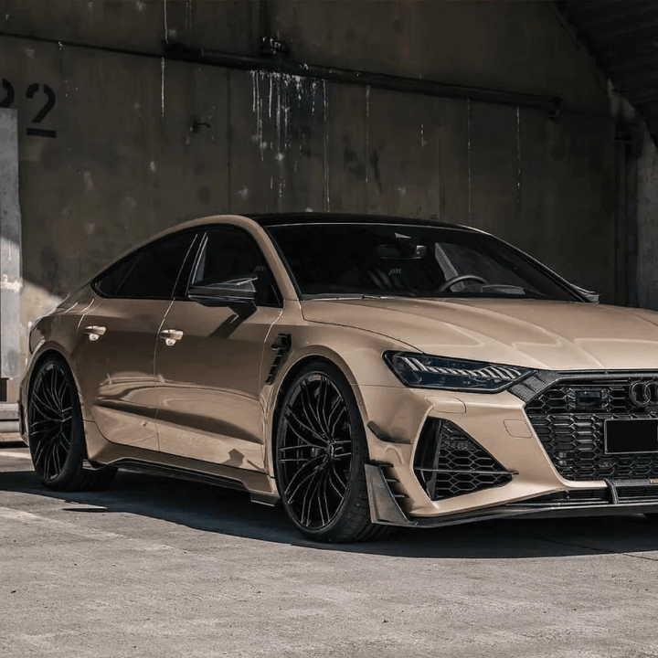 Gloss Metallic Champagne Gold Vinyl Wrap