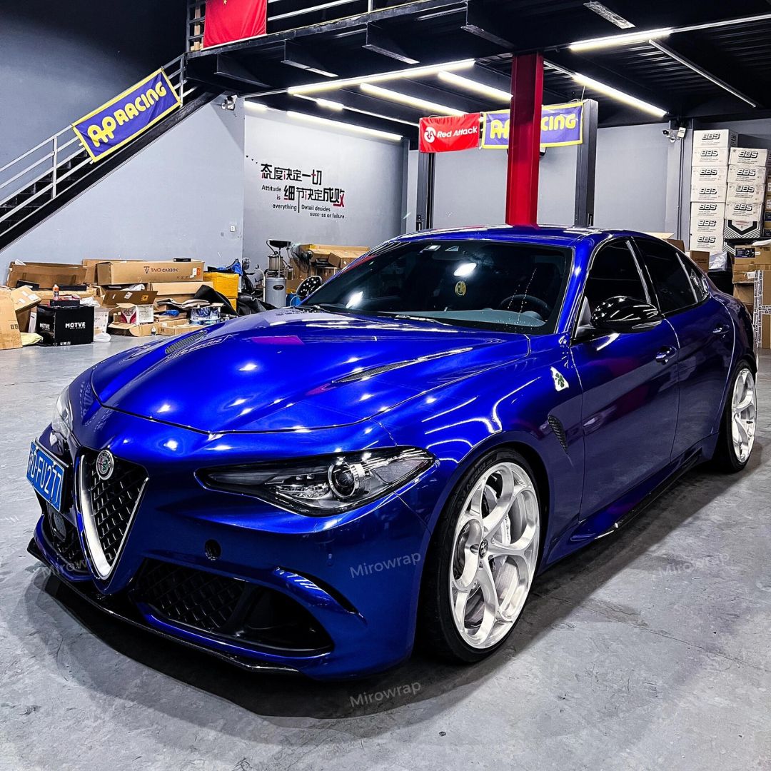 Gloss Metallic Deep Blue Vinyl Wrap