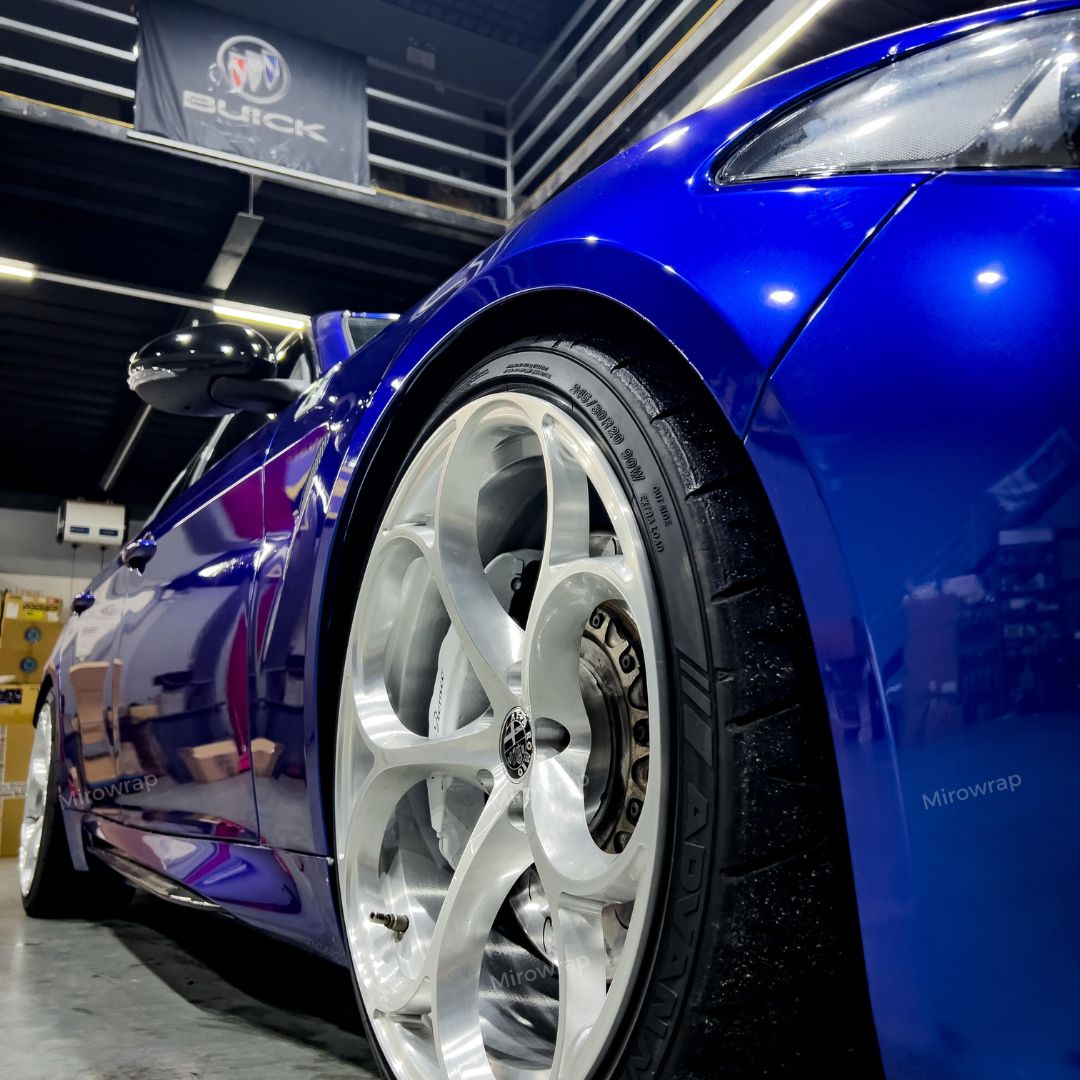 Gloss Metallic Deep Blue Vinyl Wrap