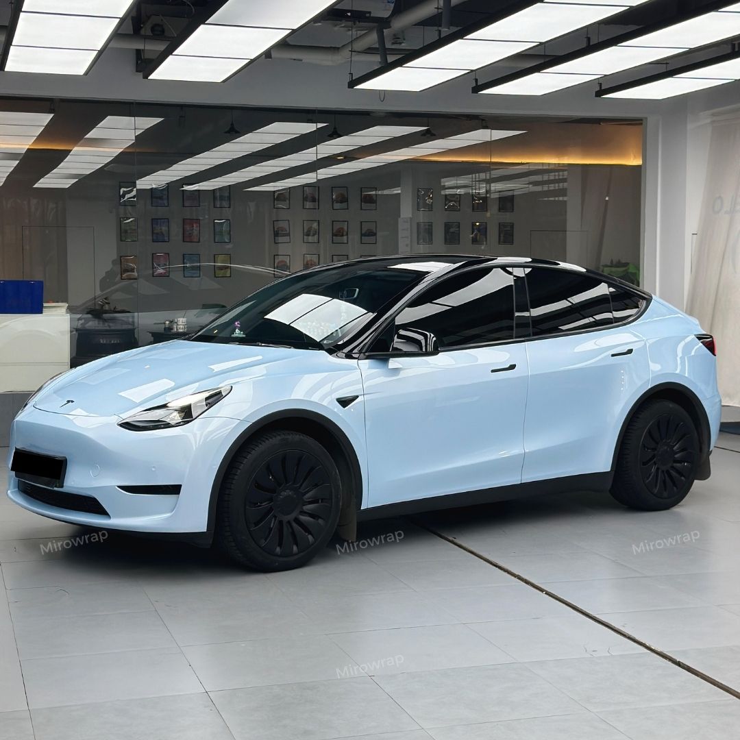 Gloss Metallic Jade Blue Vinyl Wrap