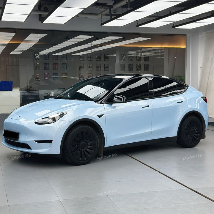 Gloss Metallic Jade Blue Vinyl Wrap