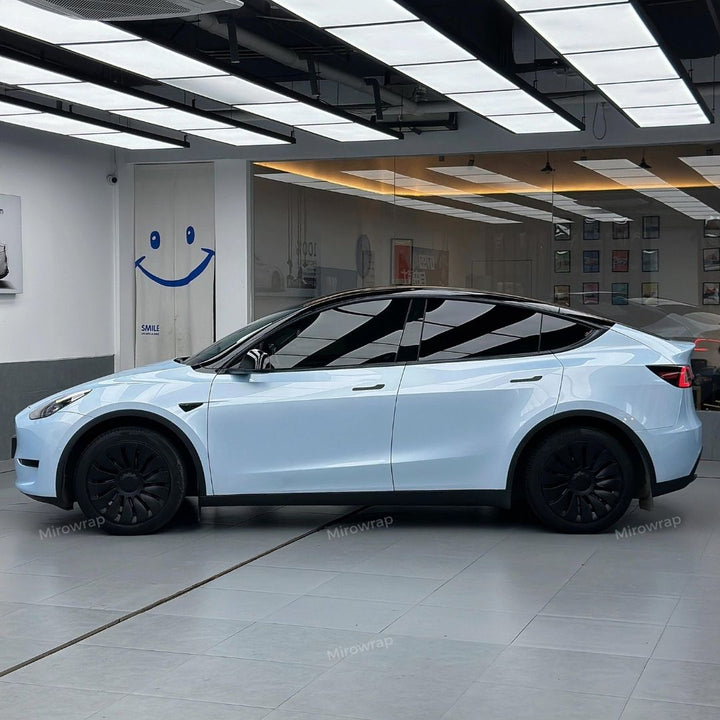 Gloss Metallic Jade Blue Vinyl Wrap