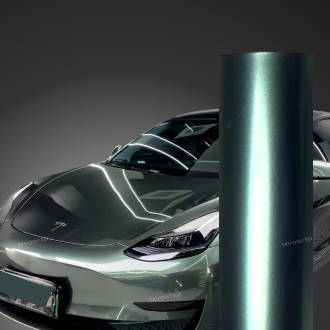 Gloss Metallic Liquid Verde Green Vinyl Wrap