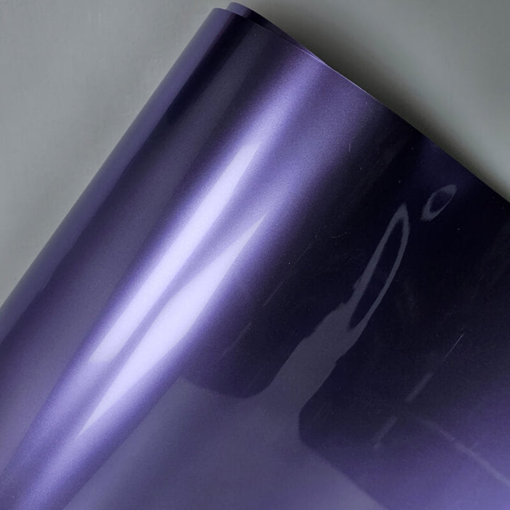 Gloss Metallic Royal Purple Vinyl Wrap Sample