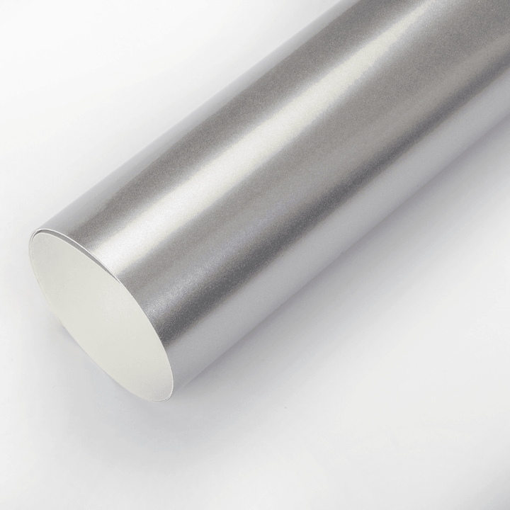 Gloss Metallic Silver Vinyl Wrap