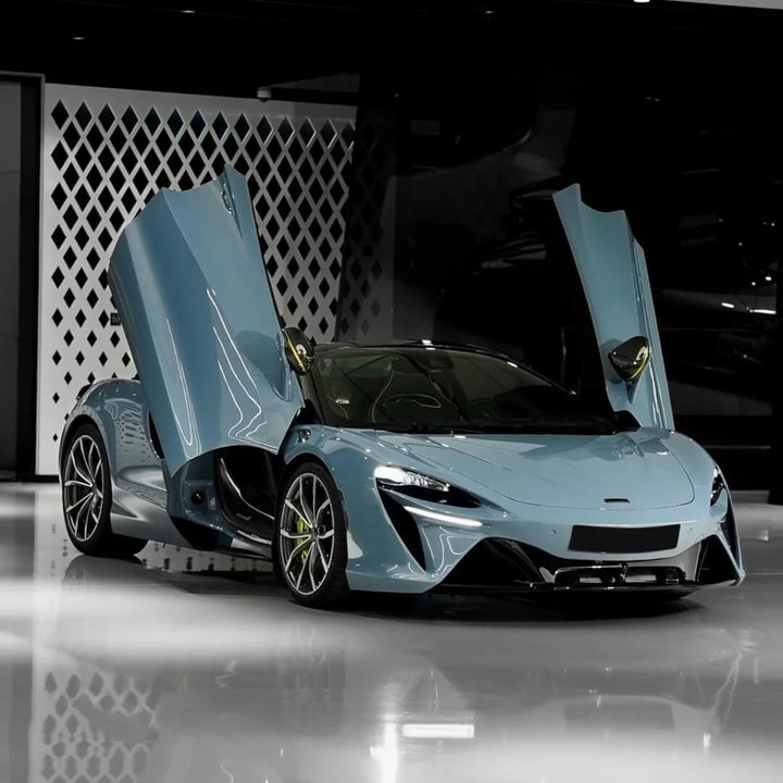 Gloss Metallic Slate Blue Color PPF