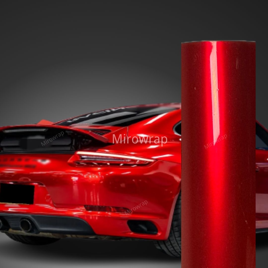 Gloss Metallic Vampire Red Vinyl Wrap
