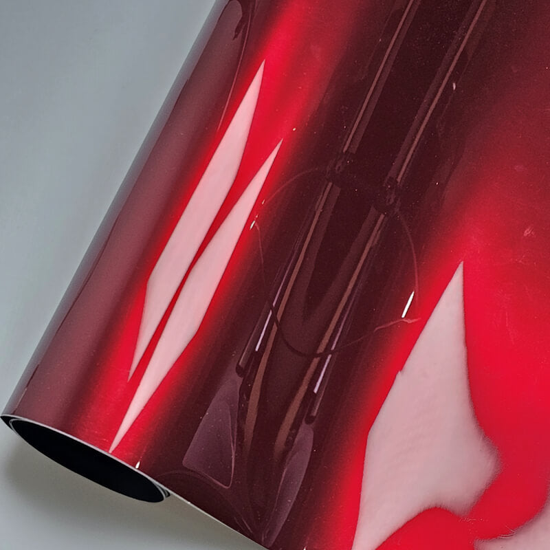 Gloss Metallic Vampire Red Vinyl Wrap card