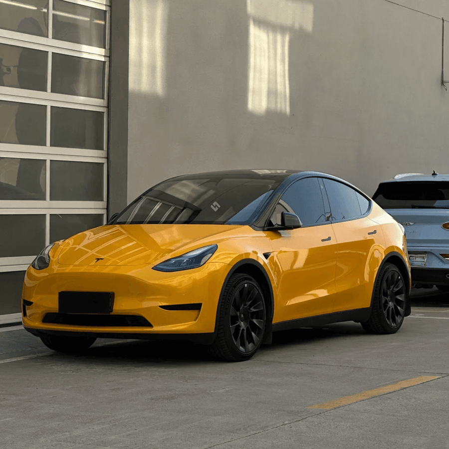 Gloss Metallic Yellow Vinyl Wrap – Miro Wrap