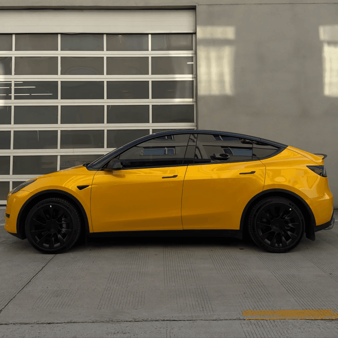 Gloss Metallic Yellow Vinyl Wrap