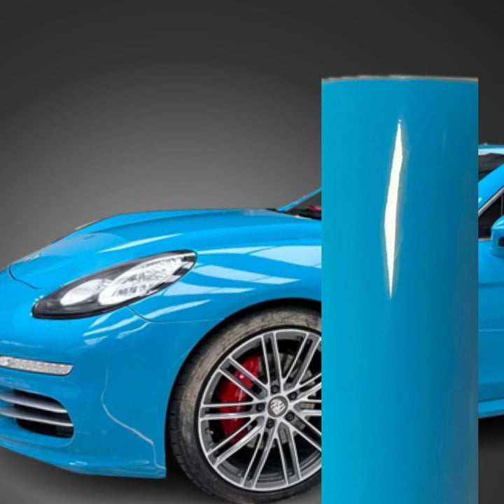 Gloss Miami Blue Vinyl Wrap
