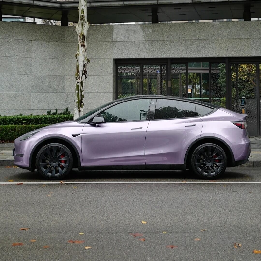 Gloss Metallic Silvery Lavender Color PPF