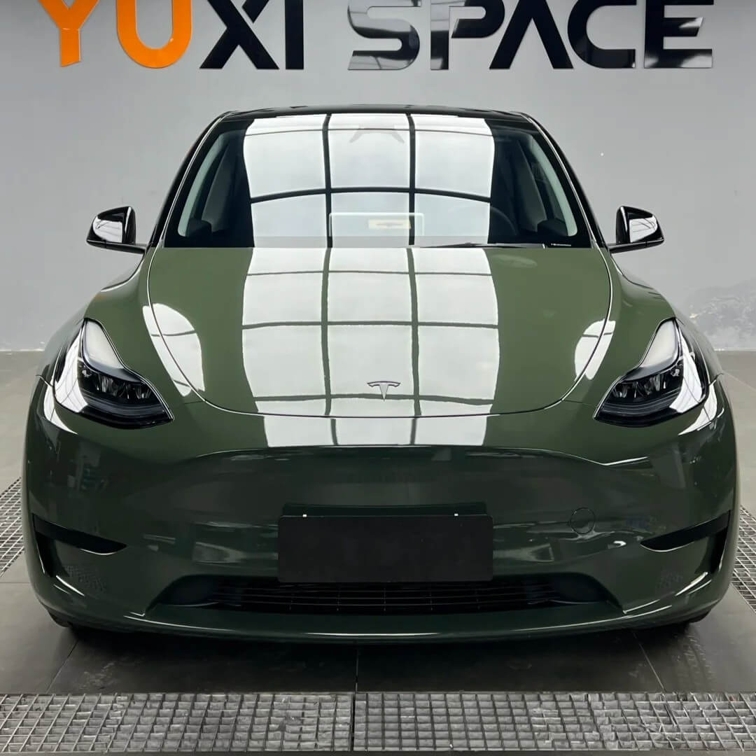 Glossy Dark Olive Green Color PPF