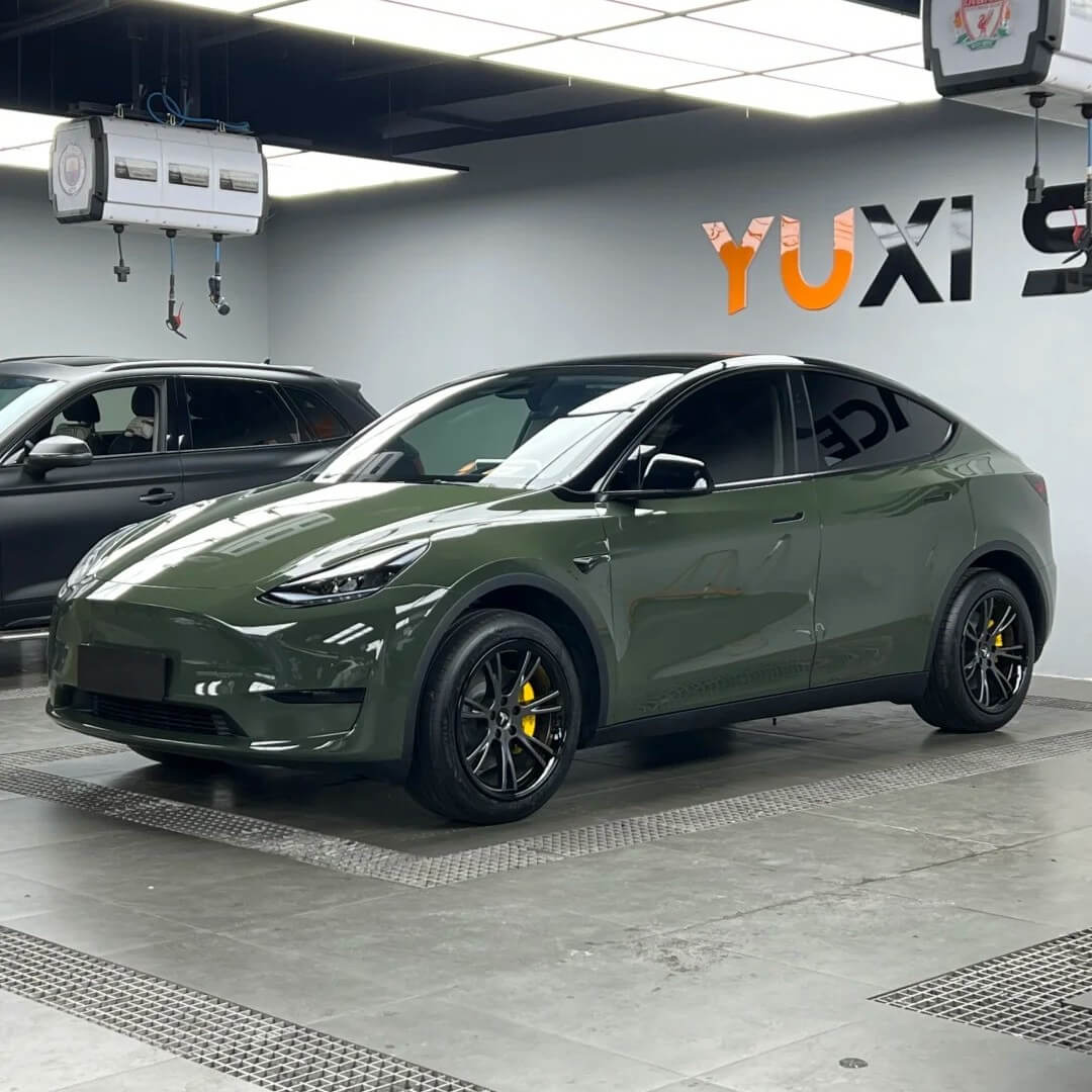 Glossy Dark Olive Green Color PPF