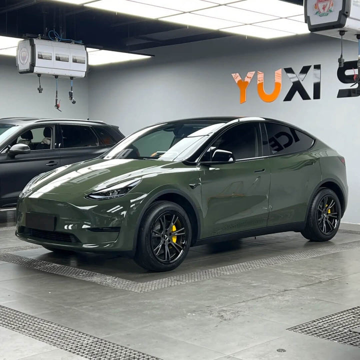 Glossy Dark Olive Green Color PPF