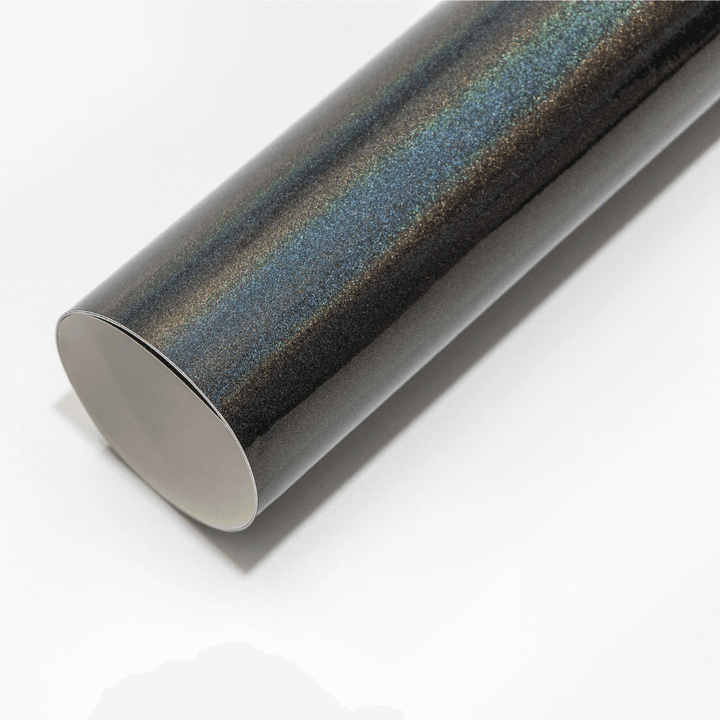 Gloss Laser Flip Gray Vinyl Wrap