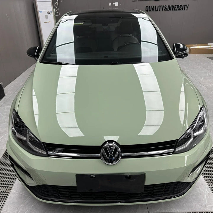Glossy Khaki Green Vinyl Wrap