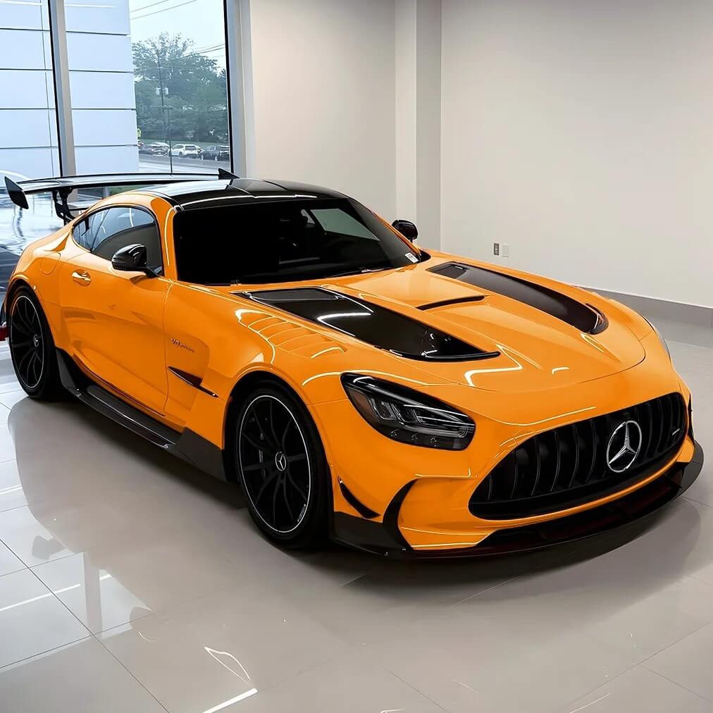 Glossy McLaren Orange Color PPF