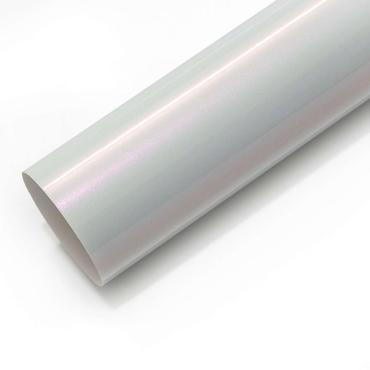 Gloss White Pink Vinyl Wrap