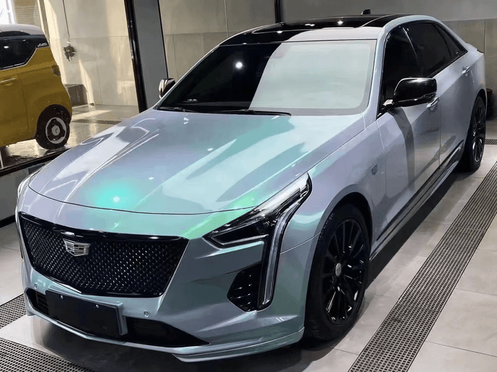 Candy Metallic Gray Green Vinyl Wrap
