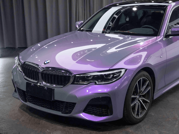 Candy Metallic Gray Purple Vinyl Wrap