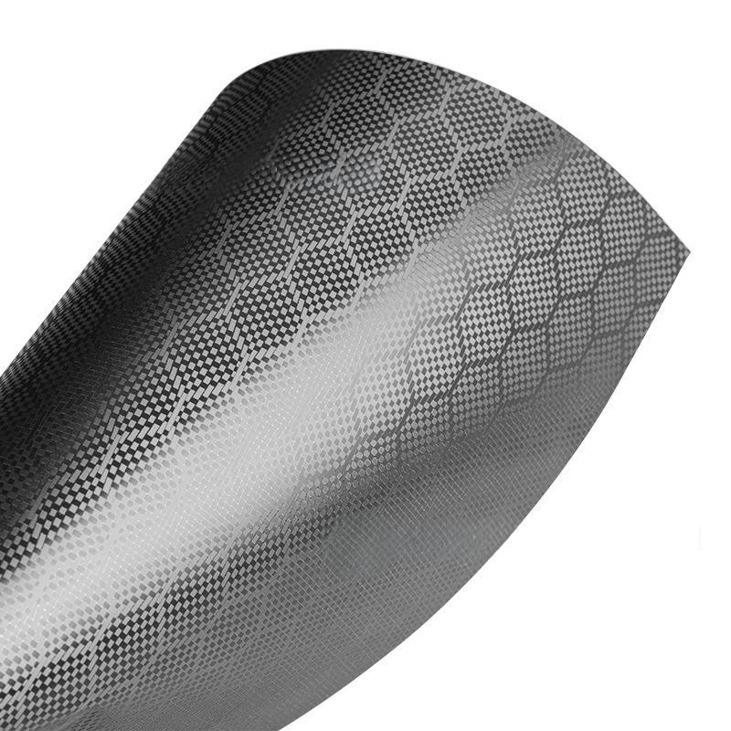 Matte Gray Honeycomb Carbon Fiber Vinyl Wrap