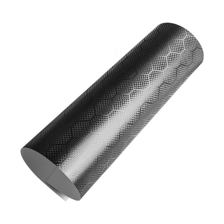 Matte Gray Honeycomb Carbon Fiber Vinyl Wrap