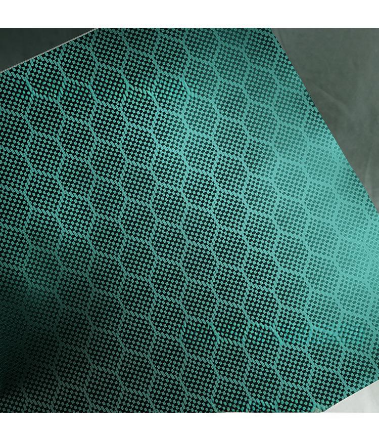 Matte Green Honeycomb Carbon Fiber Vinyl Wrap